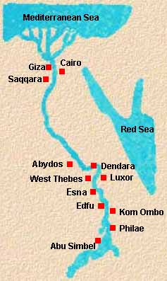 map of Egypt